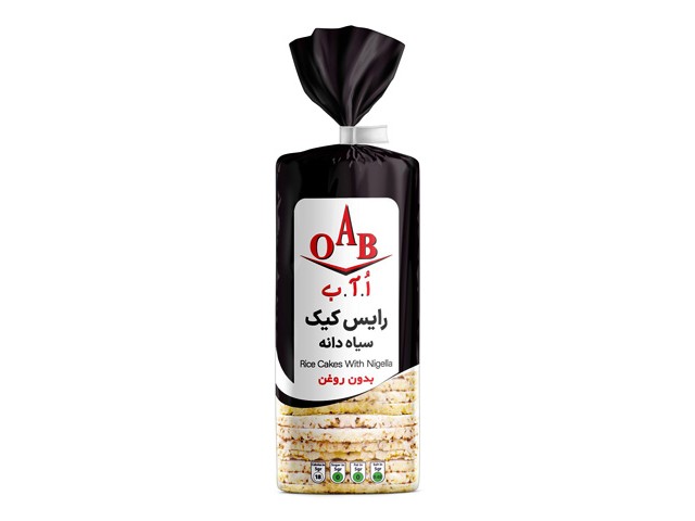 رایس کیک سیاه دانه 100 گرمی اُ آ ب