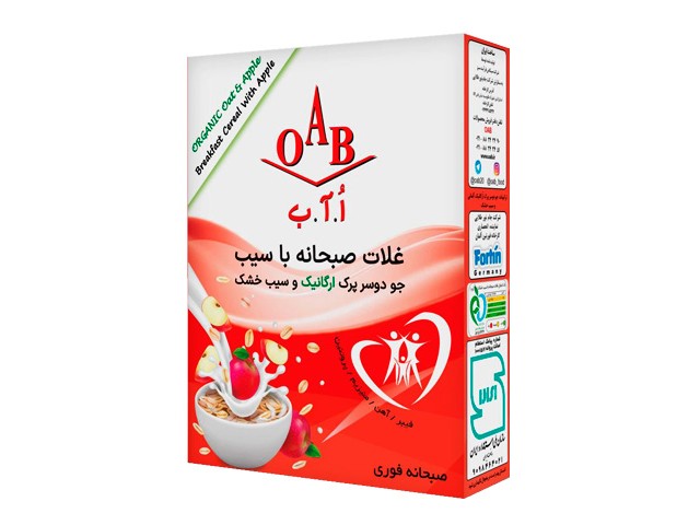 جو دوسر پرک صبحانه و سیب خشک 200 گرمی اُ آ ب