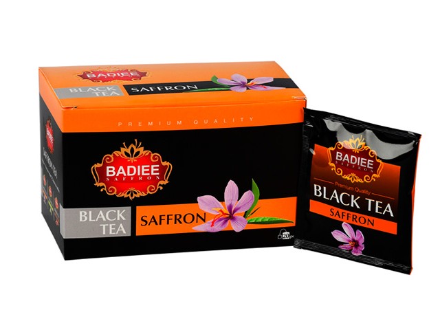 چای کیسه ای زعفرانی بدیعی بسته 20 عددی
