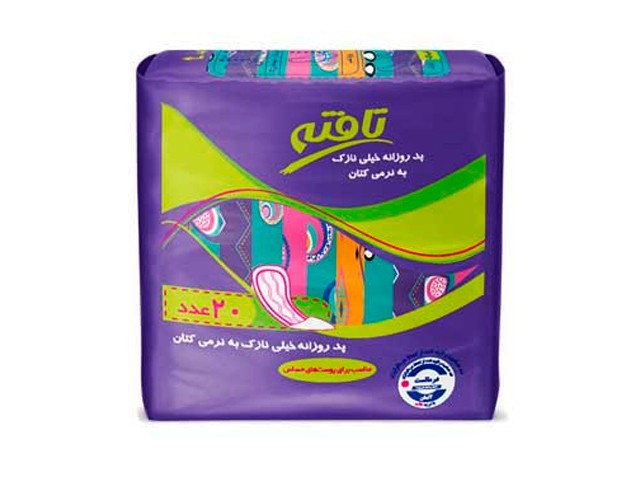 پد روزانه خیلی نازک تافته کد 913 بسته 20 عددی