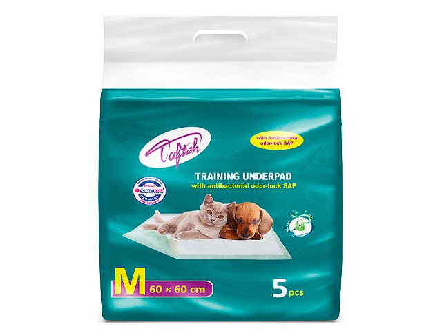 زیرانداز بهداشتی حیوانات 60*60 تافته بسته 5 عددی