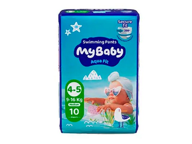 پوشک استخری سایز 4-5 مای بی بی بسته 10 عددی