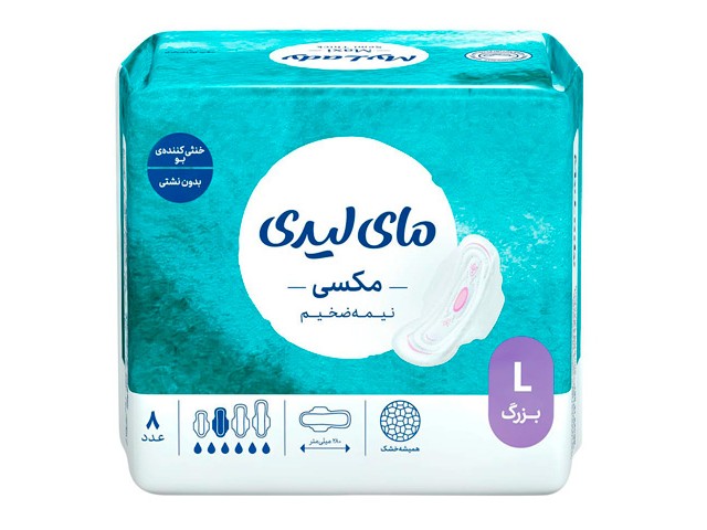 نوار بهداشتی مکسی مشبک مای لیدی سایز ایکس لارج بسته 7 عددی