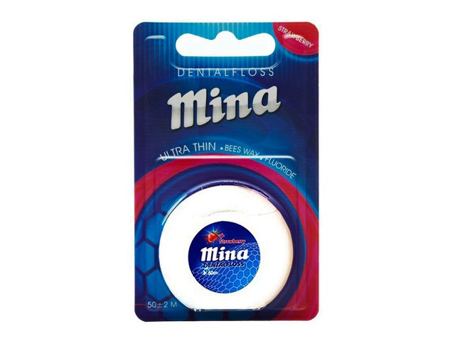 نخ دندان مینا اسانس توت فرنگی