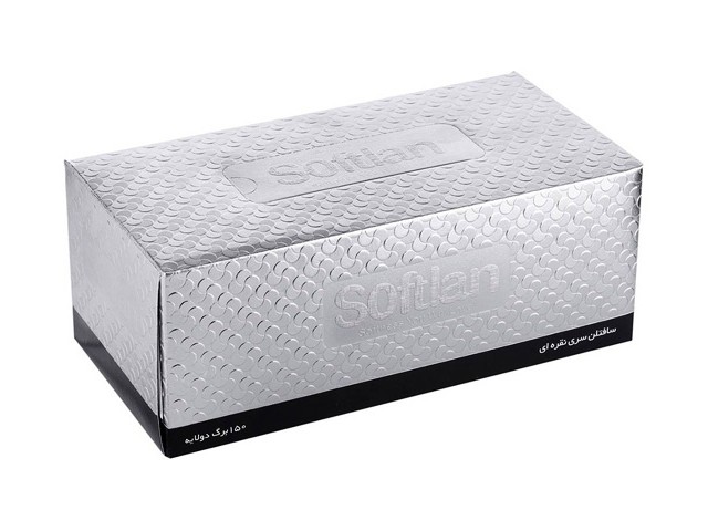 دستمال کاغذی 300 برگ نقره ای سافتلن