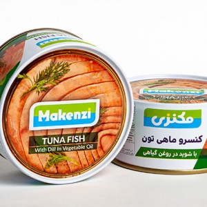 کنسرو تن ماهی با شوید در روغن گیاهی 180 گرمی مکنزی