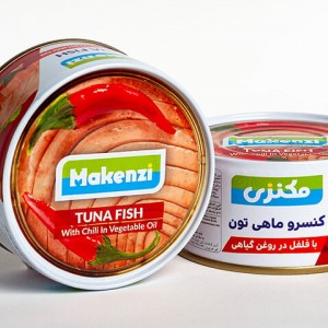 کنسرو تن ماهی با فلفل 180 گرمی مکنزی