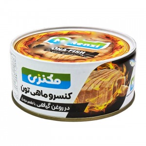 کنسرو تن ماهی در روغن گیاهی با طعم دودی 180 گرمی مکنزی