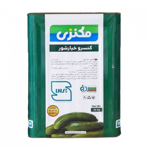 خیارشور کنسروی حلبی مکنزی 16 کیلوگرمی