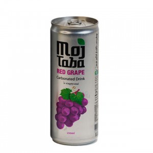 نوشیدنی گازدار 250 میلی لیتری مجتبی با طعم انگور قرمز