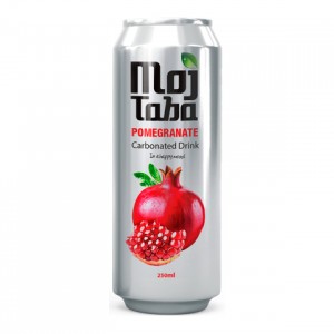 نوشیدنی گازدار 250 میلی لیتری مجتبی با طعم انار