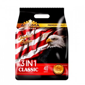 قهوه 3 در 1 کلاسیک عقابی بسته 40 عددی