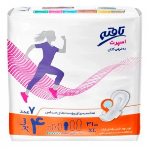 نوار بهداشتی اسپرت تافته بسته 7 عددی