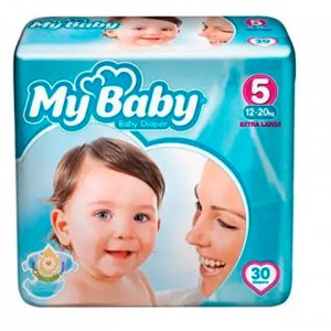 پوشک آبی سایز 5 اکو مای بی بی بسته 30 عددی