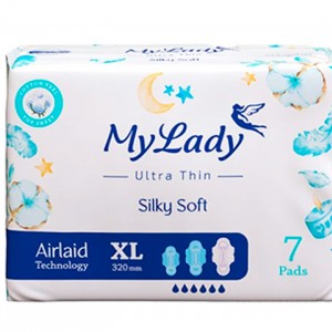 نوار بهداشتی اولترا نازک ابریشمی سایز ایکس لارج بسته 7 عددی