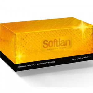 دستمال کاغذی 300 برگ طلایی سافتلن