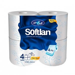 دستمال توالت 4 قلو سافتلن