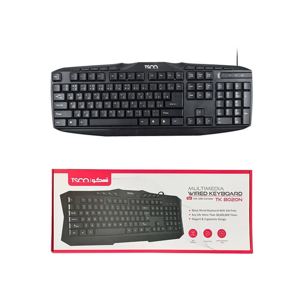 کیبورد تسکو مدل TK8020 با حروف فارسی
