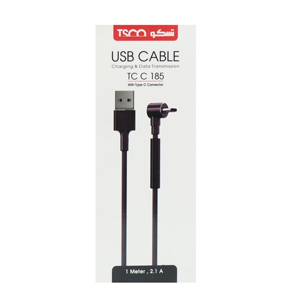 کابل تبدیل USB به USB-C تسکو مدل TC C185 طول 1 متر