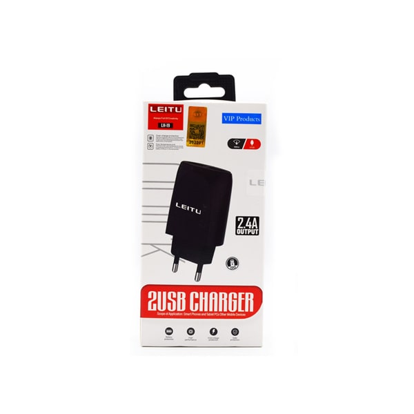 شارژر دیواری لیتو مدل LEITU LH - 19 به همراه کابل تبدیل MICROUSB