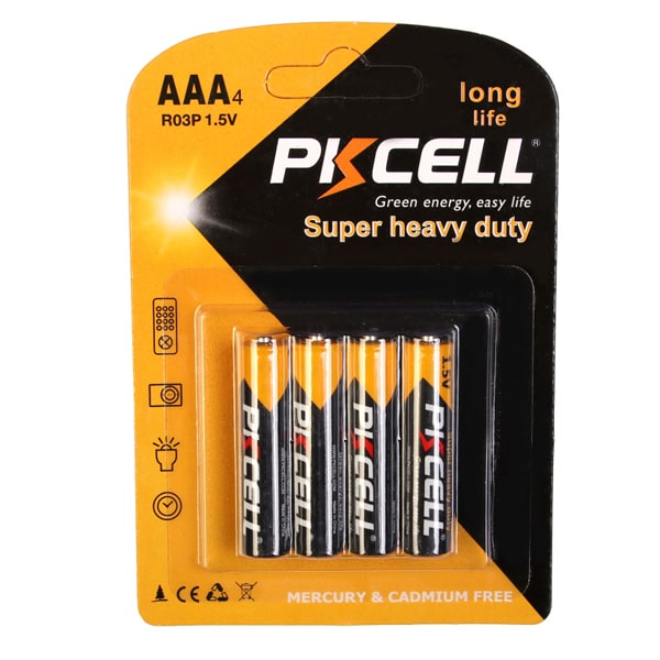 باتری نیم قلمی پیکسل مدل Super Heavy Duty بسته 4 عددی