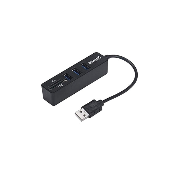 هاب USB 2.0 سه پورت وکارت خوان ایکس پی مدل hc834