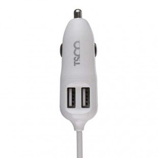 شارژر فندکی TSCO TCG 26 2Port سیم وصل میکرو یو اس بی