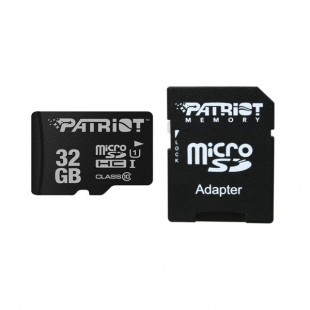 رم میکرو اس‌دی 32 گیگابایت Patriot LX Series Class 10  همراه با آداپتور