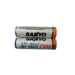 باتری قلمی قابل شارژ SANYO مدل HR-3U ظرفیت 2300 میلی آمپر NiMH AA - ژاپنی اصل