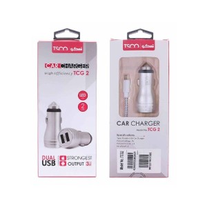 شارژر فندکی تسکو مدل TCG 2 به همراه کابل تبدیل microUSB