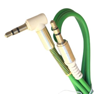 کابل AUX  یک سر L فنری متراژ 1 متری