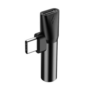 تبدیل Type C بیسوس Baseus L41 Connector CATL41-01 اتصال همزمان هندزفری و شارژر