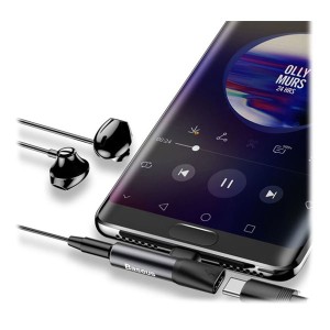 تبدیل Type C بیسوس Baseus L41 Connector CATL41-01 اتصال همزمان هندزفری و شارژر