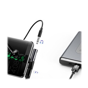 تبدیل Type C بیسوس Baseus L41 Connector CATL41-01 اتصال همزمان هندزفری و شارژر