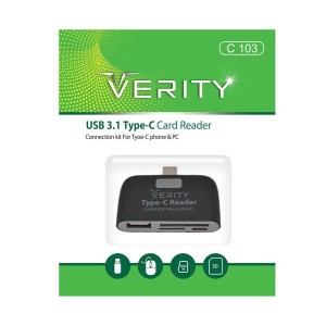 OTG + رم ریدر Verity C-103 Type-C