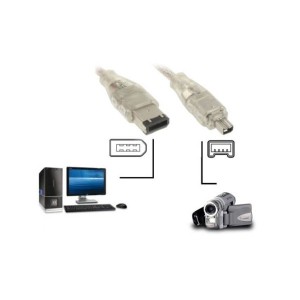 کابل رابط فایروایر 6 پین به 4 پین پی نت مدل IEEE1394 طول 1.2 متر