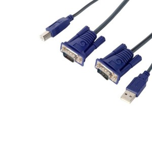 کابل KVM USB  برند P-NET طول 1.5 متر