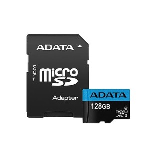 کارت حافظه ای دیتا مدل ADATA Premier microSDXC Card UHS-I Class 10 A1 V10 128GB 100MB/s با آداپتور
