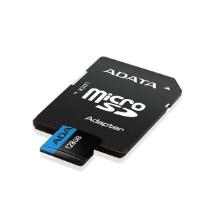 کارت حافظه ای دیتا مدل ADATA Premier microSDXC Card UHS-I Class 10 A1 V10 128GB 100MB/s با آداپتور