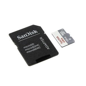 کارت حافظه microSDXC سن دیسک مدل Ultra کلاس 10 استاندارد UHS-I سرعت 100MBps ظرفیت 128 گیگابایت با آداپتور