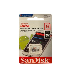 کارت حافظه microSDHC سن دیسک مدل Ultra کلاس 10 استاندارد UHS-I سرعت 100MBps ظرفیت 32 گیگابایت