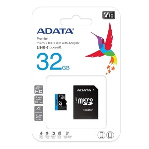 کارت حافظه microSDHC ای دیتا مدل Premier V10 A1 کلاس 10 استاندارد UHS-I سرعت 100MBps ظرفیت 32 گیگابایت