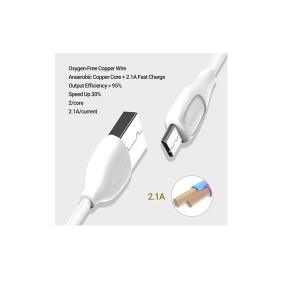 کابل تبدیل USB به microUSB ریمکس مدل LESU RC-050m طول 1 متر