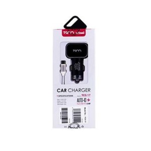 شارژر فندکی تسکو مدل TCG 17 به همراه کابل تبدیل USB به microUSB