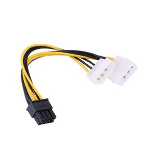 کابل برق پردازنده 4 پین به 8 پین مدل Molex طول 0.2 متر