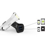 شارژر فندکی الدینیو مدل DL-219 همراه با کابل microUSB مشکی