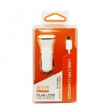 شارژر فندکی الدینیو مدل DL-219 همراه با کابل microUSB سفید