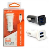 شارژر فندکی LDNIO DL-219 + کابل اندروید - مشکی