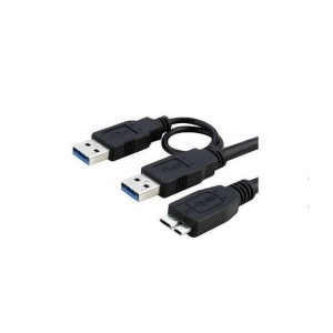 کابل هارد اکسترنال USB 3.0 فرانت به طول 1 متر با کابل شارژ