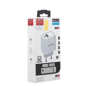 شارژر دیواری لیتو مدل LH-13 به همراه کابل تبدیل لایتنینگ